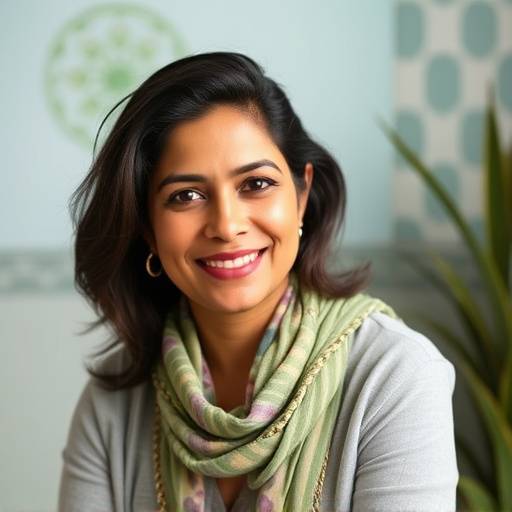 Portrait of Dr. Anya Sharma, Lead Nutritionist